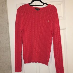 Ralph Lauren ribbed long sleeve crew neck sweater